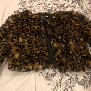 Leopard fur coat